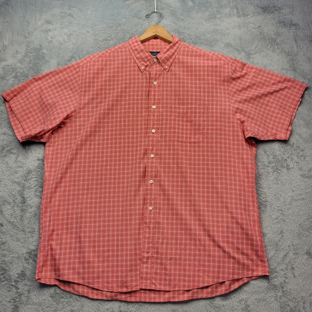 Brooks Brothers Mens Shirt Size XL Plaid Short Sleeve Button Down